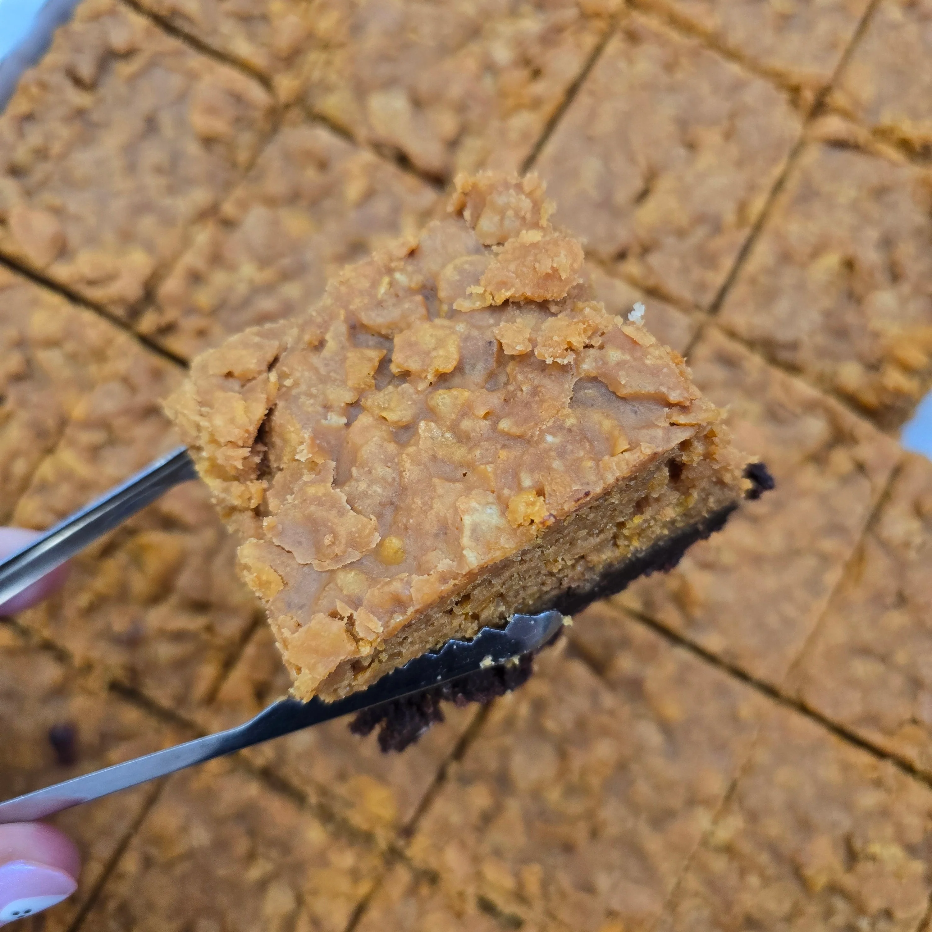 Biscoff Cornflake Brownie Piece