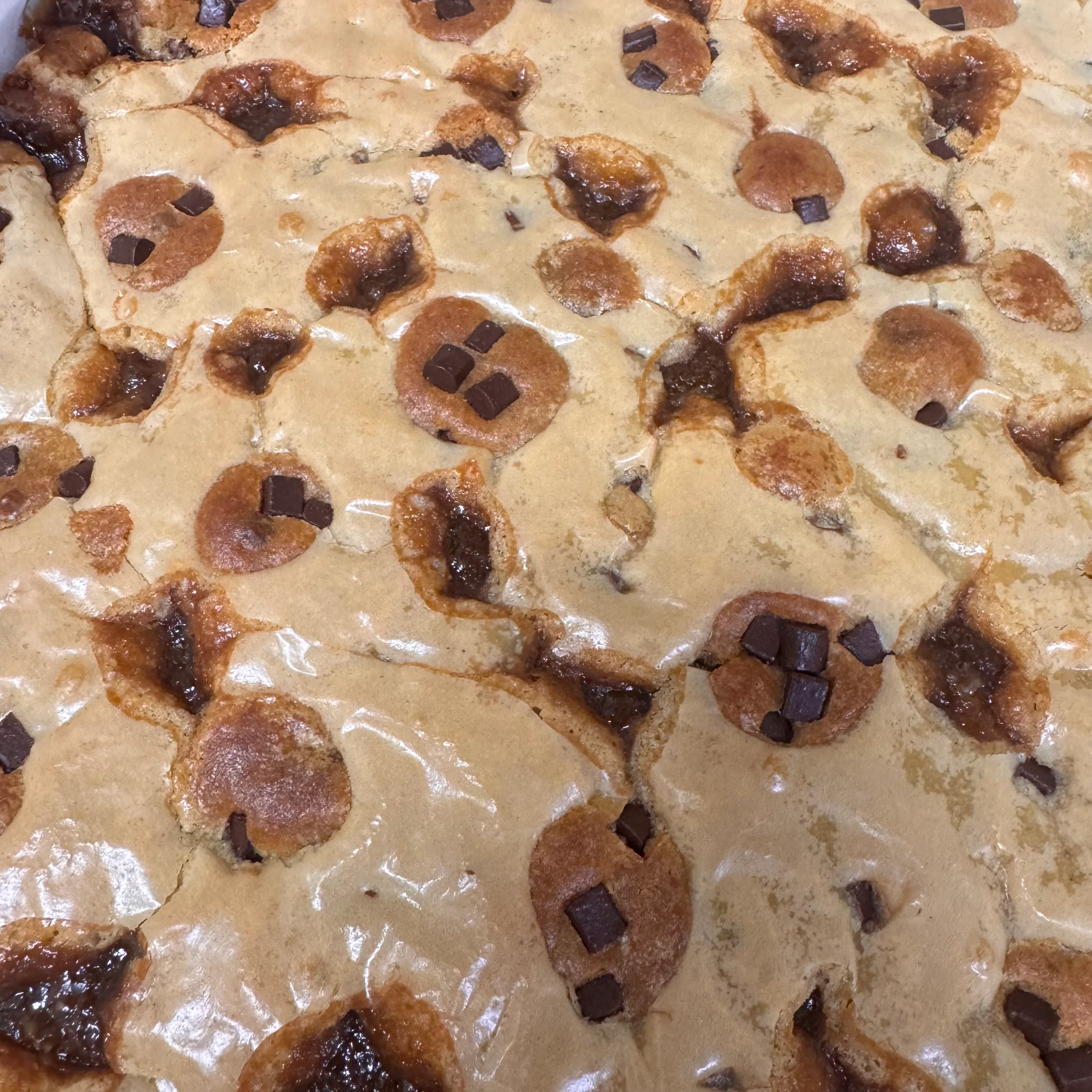 Butterscotch & Cookie Dough Blondie Piece