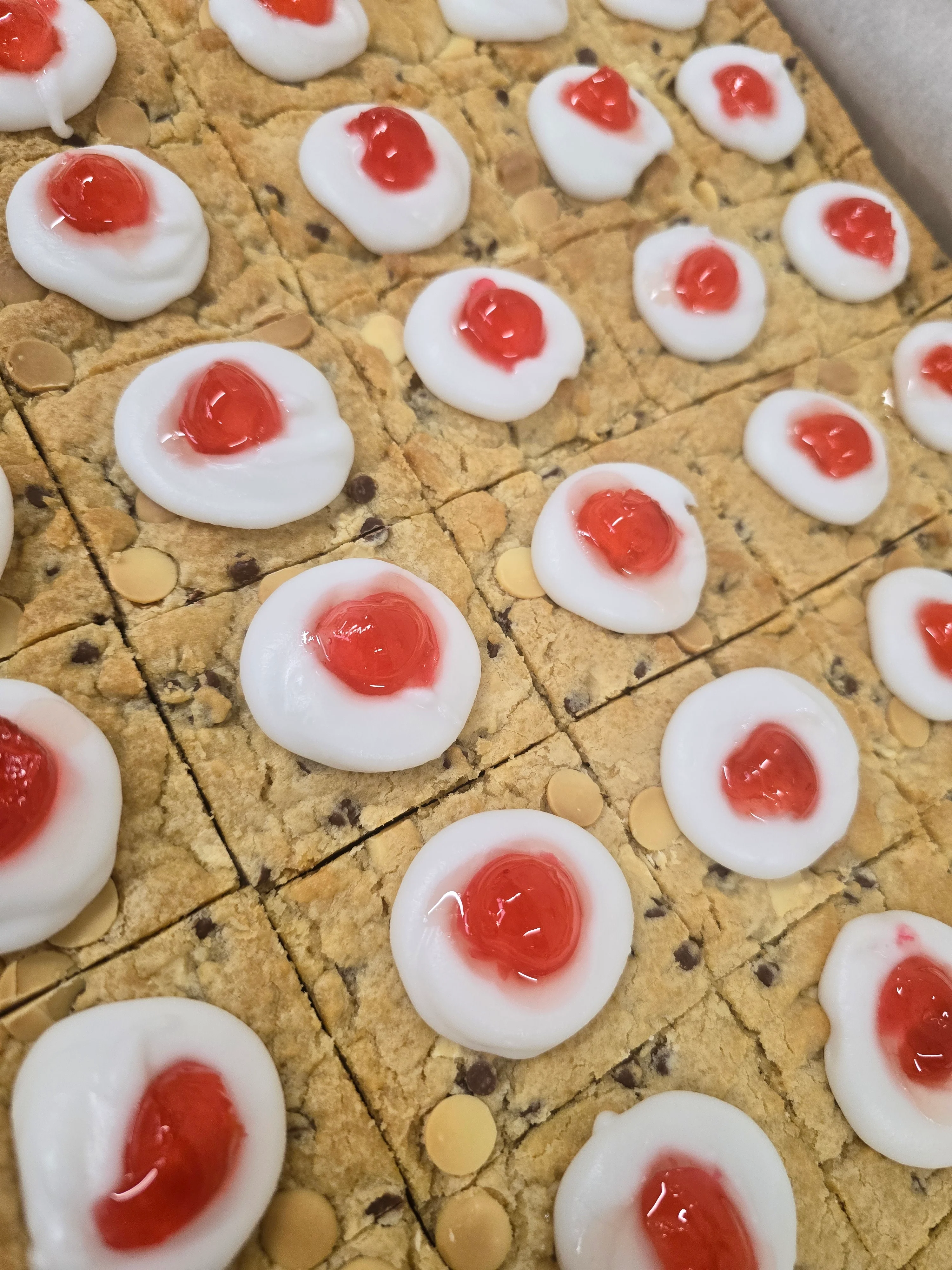 Cherry Bakewell Cookie Piece