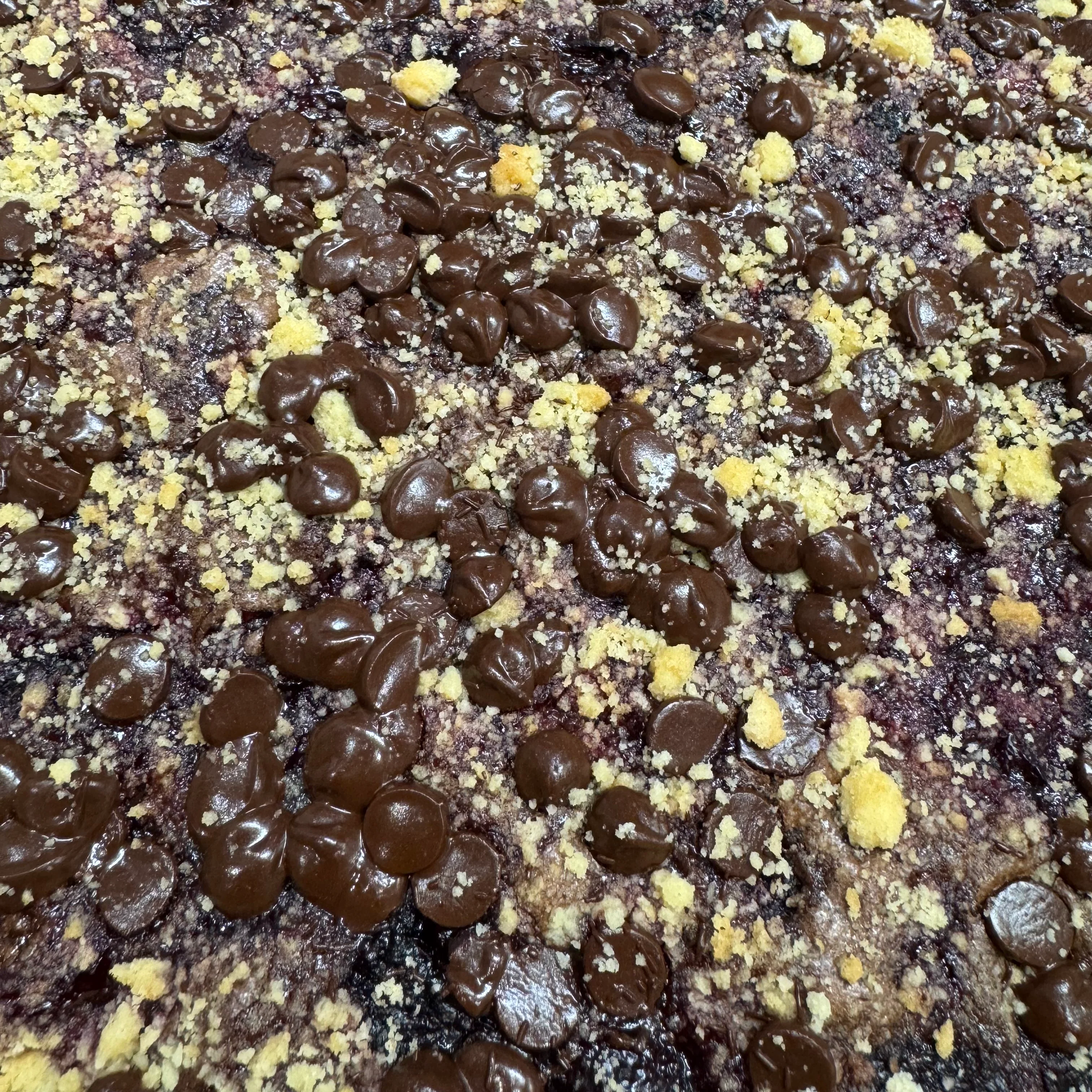 Cherry Crumble Brownie Piece