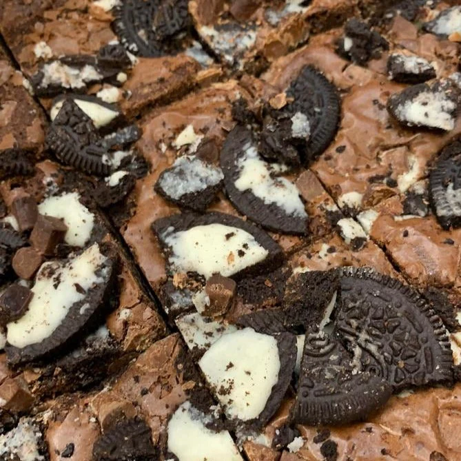 Cookies and Cream Brownie Piece