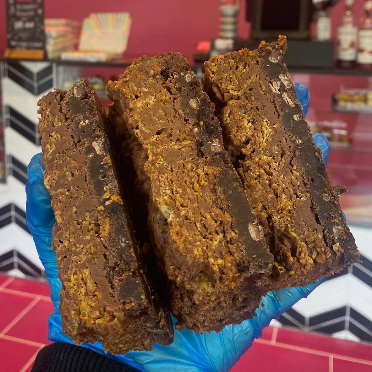 Cornflake Nutella Brownie Piece