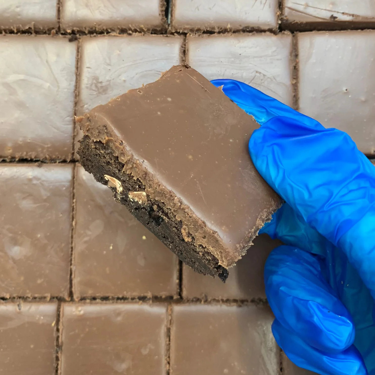 Ganache Topped Brownie Piece