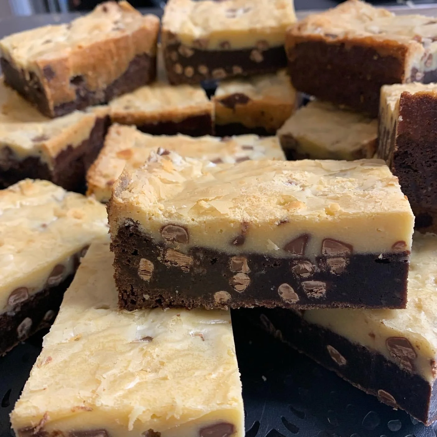 Half & Half Blondie Brownie Piece