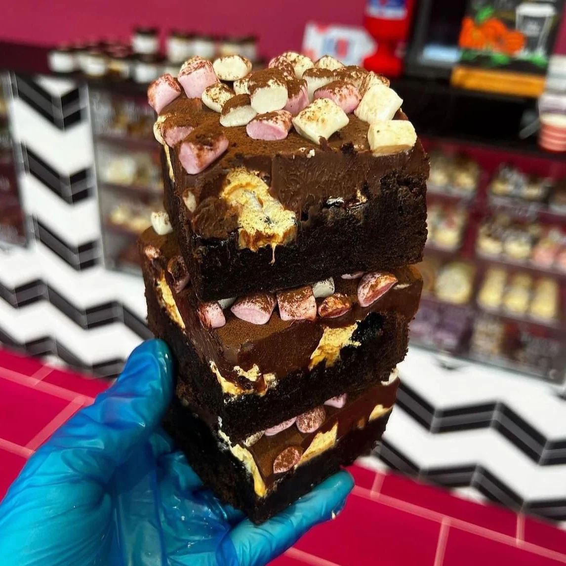 Hot Chocolate Ganache Brownie Piece - Image 2