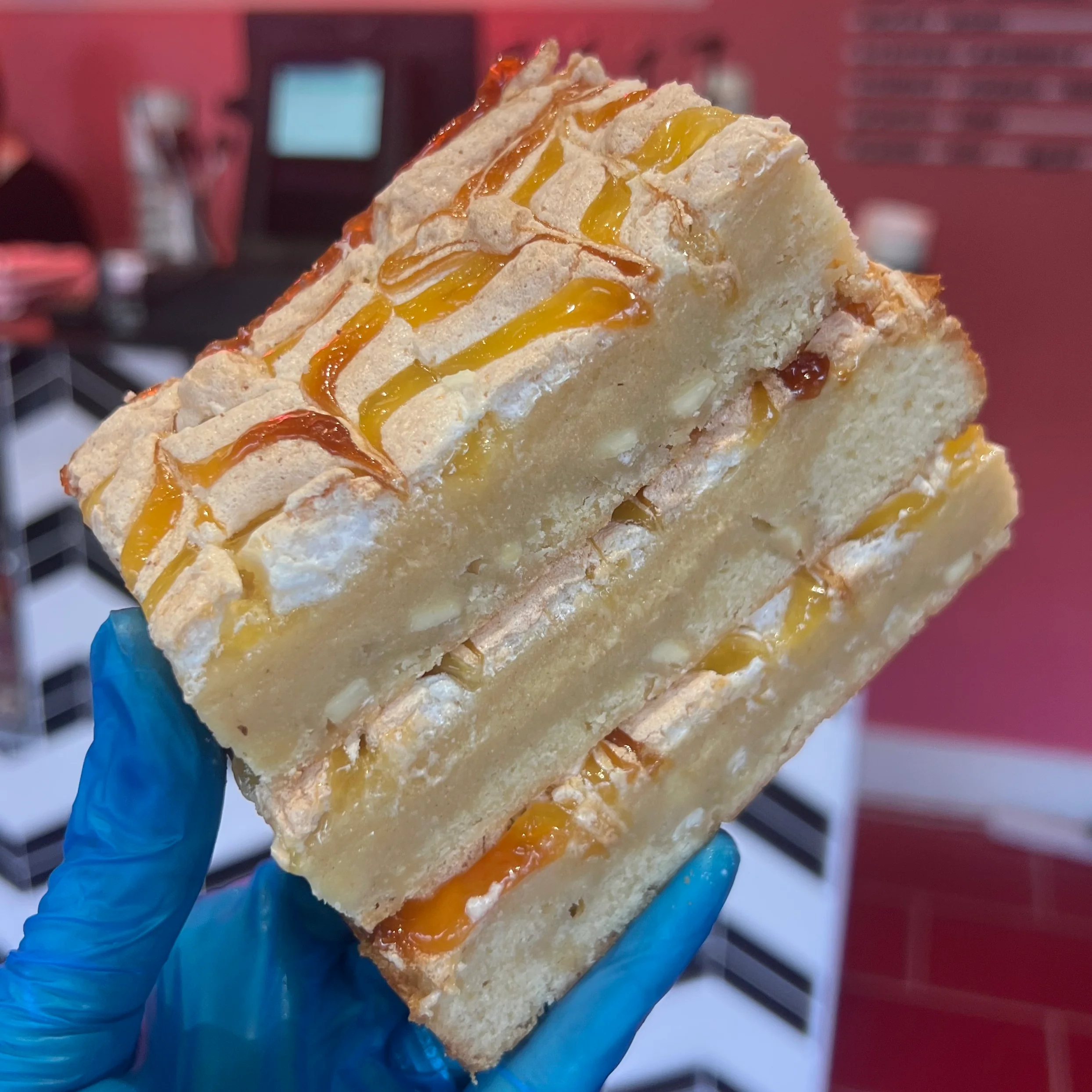 Lemon Meringue Blondie Piece