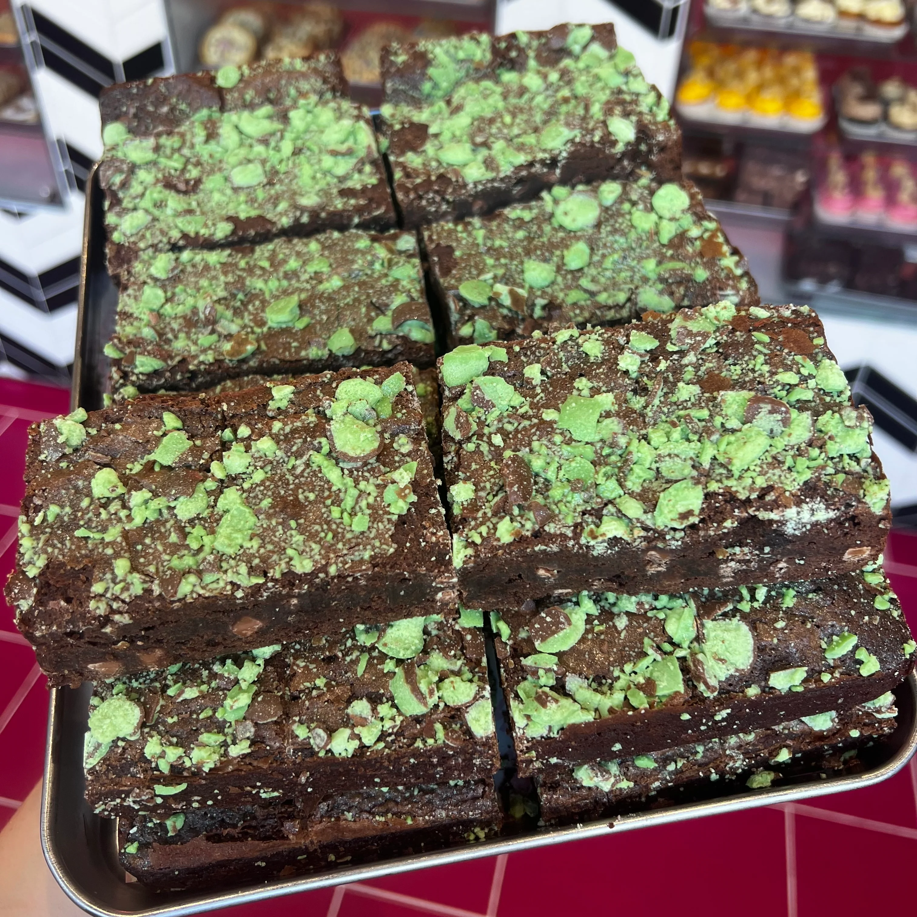 Mint Chocolate Brownie Piece