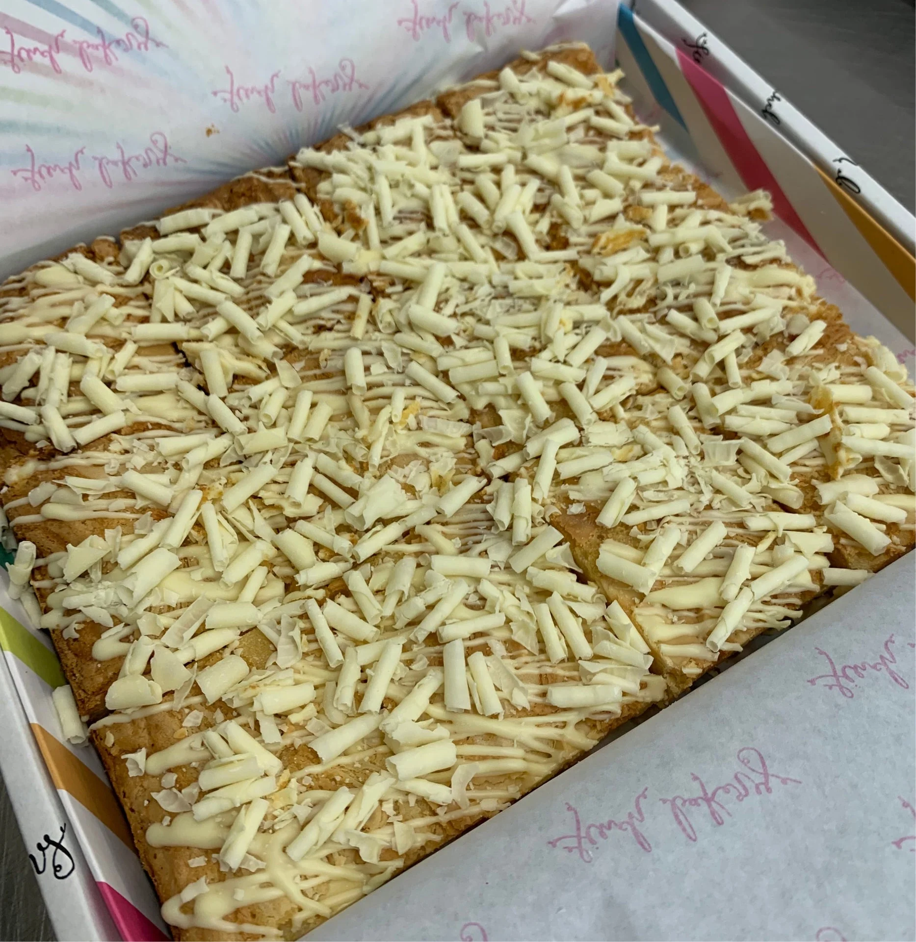 White Chocolate Blondie Piece
