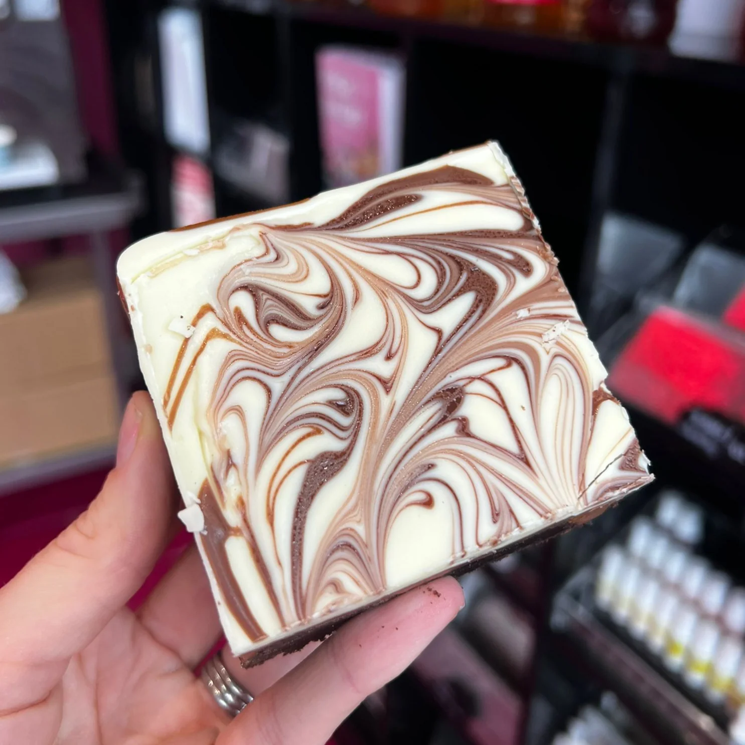 Millionaire's Brownie (White Chocolate) Piece